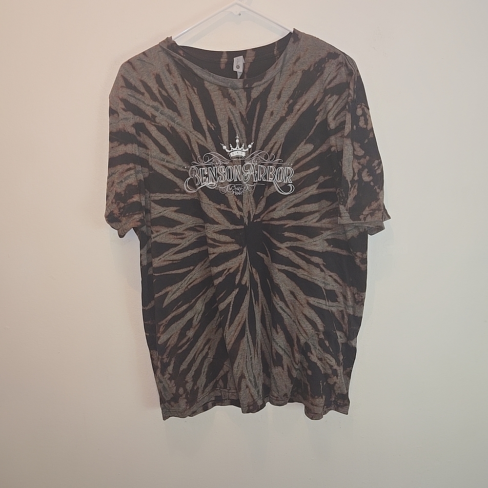Black and Brown Tie-Dye Men's Shirt